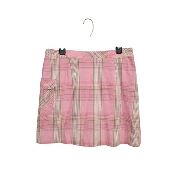 Charter Club Pants - VNTG Y2K Charter Club Bubblegum Pink Plaid Golf Skort Sz 12 Cotton Stretch